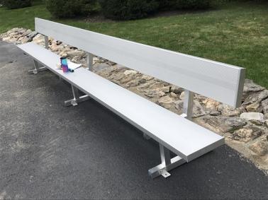 Aluminum Bench with Backrest